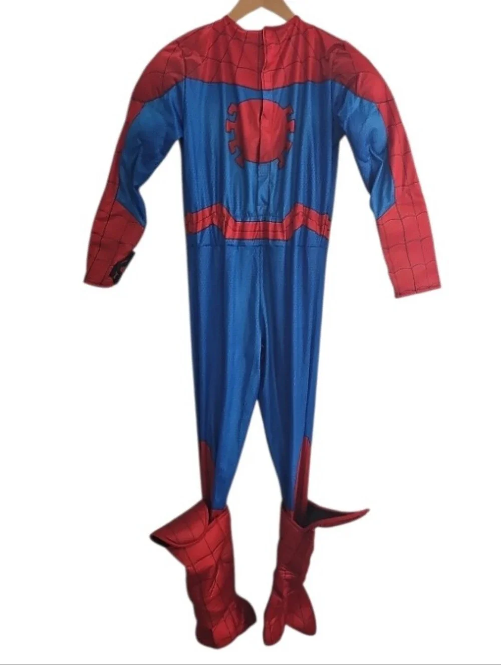 Marvel Spider-Man Deluxe Muscle Costume Kids Large10/12 Padded Halloween Cosplay